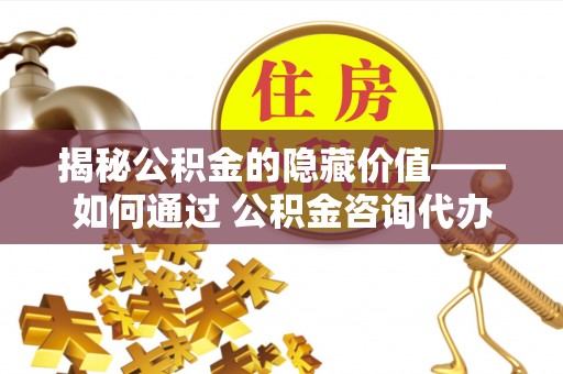 辰溪揭秘公积金的隐藏价值——如何通过 公积金咨询代办提取 优化财富管理