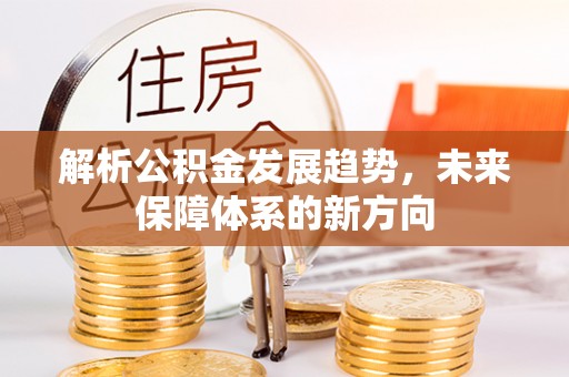 辰溪解析公积金发展趋势，未来保障体系的新方向