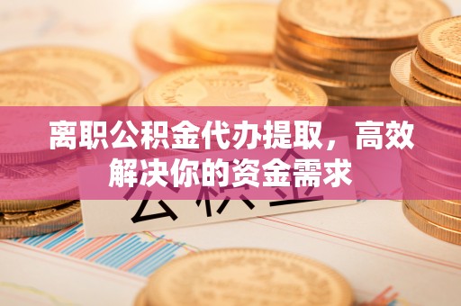 辰溪离职公积金代办提取，高效解决你的资金需求