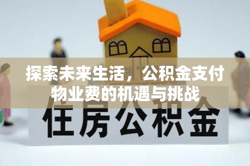 辰溪探索未来生活，公积金支付物业费的机遇与挑战
