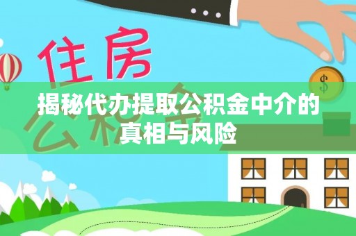 辰溪揭秘代办提取公积金中介的真相与风险