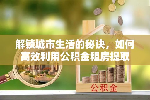 辰溪解锁城市生活的秘诀，如何高效利用公积金租房提取