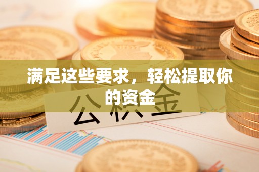 辰溪满足这些要求，轻松提取你的资金