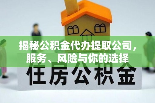 辰溪揭秘公积金代办提取公司，服务、风险与你的选择