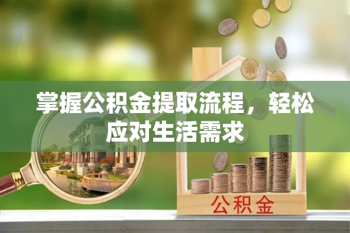 辰溪掌握公积金提取流程，轻松应对生活需求