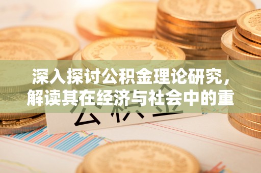 辰溪深入探讨公积金理论研究，解读其在经济与社会中的重要角色
