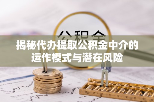 辰溪揭秘代办提取公积金中介的运作模式与潜在风险