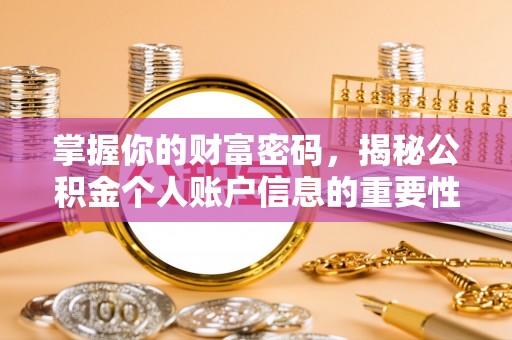辰溪掌握你的财富密码，揭秘公积金个人账户信息的重要性