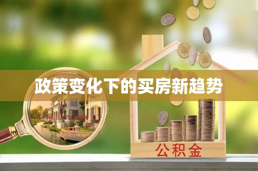 辰溪政策变化下的买房新趋势