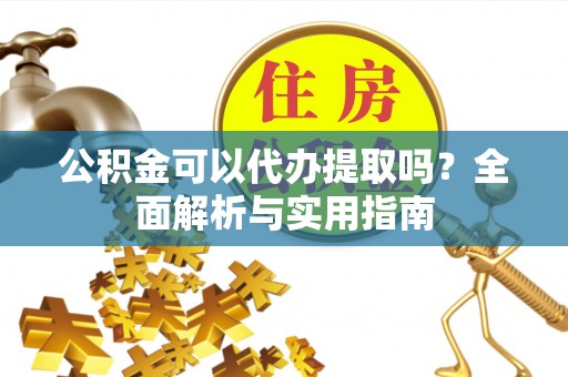 辰溪公积金可以代办提取吗？全面解析与实用指南