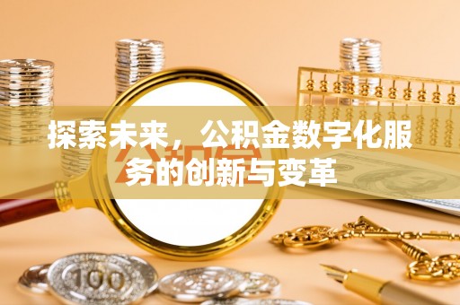 辰溪探索未来，公积金数字化服务的创新与变革