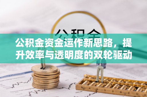 辰溪公积金资金运作新思路，提升效率与透明度的双轮驱动