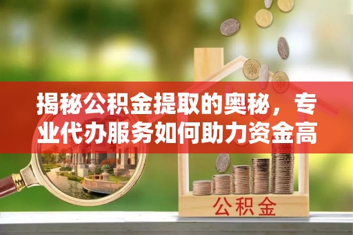 辰溪揭秘公积金提取的奥秘，专业代办服务如何助力资金高效管理
