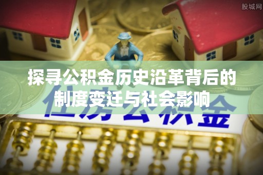 辰溪探寻公积金历史沿革背后的制度变迁与社会影响