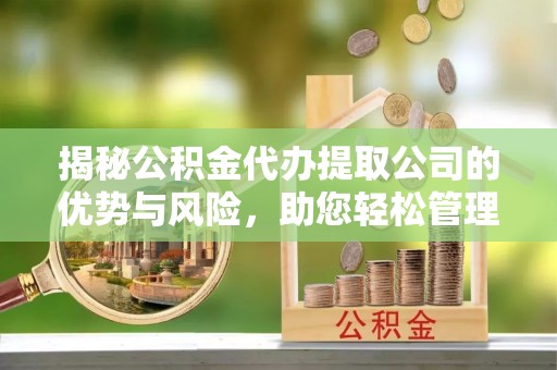 辰溪揭秘公积金代办提取公司的优势与风险，助您轻松管理财务
