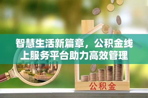 辰溪智慧生活新篇章，公积金线上服务平台助力高效管理