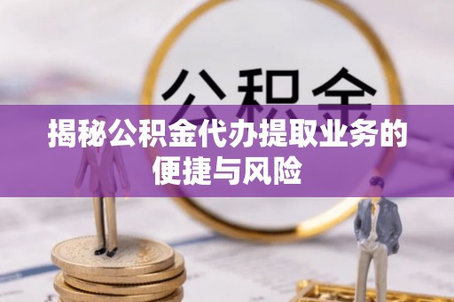 辰溪揭秘公积金代办提取业务的便捷与风险