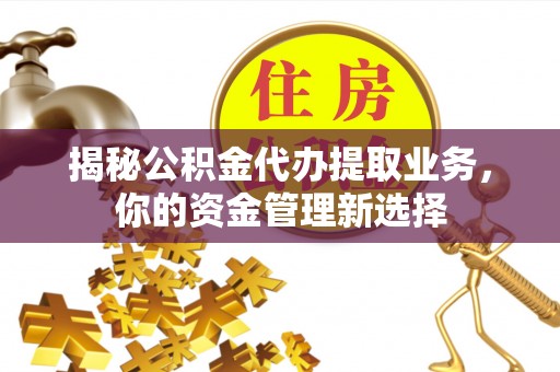 辰溪揭秘公积金代办提取业务，你的资金管理新选择