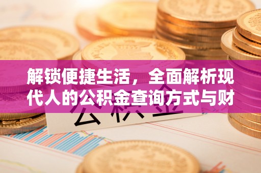 辰溪解锁便捷生活，全面解析现代人的公积金查询方式与财务管理新趋势