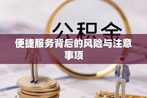 辰溪便捷服务背后的风险与注意事项