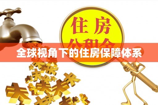 辰溪全球视角下的住房保障体系