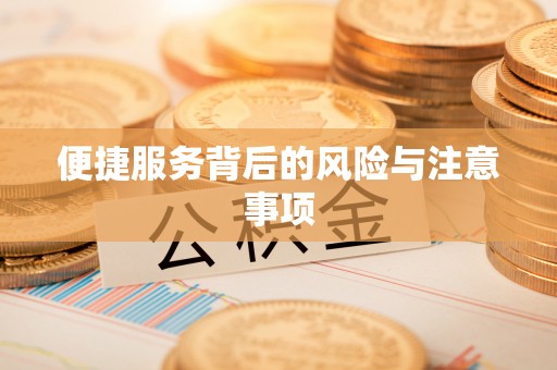 辰溪便捷服务背后的风险与注意事项